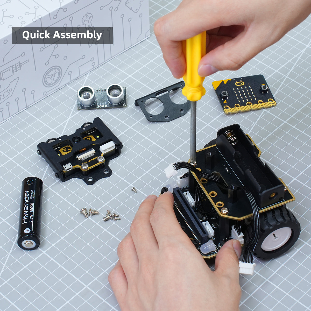 AI Vision Robot Nexbit, micro:bit Programming Educational Robot, Support WonderCam Smart Vision Module AI Vision Robot Nexbit, micro:bit Programming Educational Robot, Support WonderCam Smart Vision Module